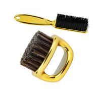 Hemobllo Cepillo para Cortar el Pelo y Cepillo de Limpieza para Cortadora de Pelo, Juego de 2 Piezas Mango de Anillo, Cerdas Suaves, para Cuidado de Barba y Bigote, Uso Profesional
