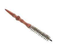 Hemobllo Cepillo Redondo Pequeño Peine Giratorio Cabello Rizado Cerdas Naturales