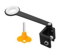 Hemobllo Cerradura de Ventana sin Taladro con Llave Limitador de Seguridad Infantil Aleación de Aluminio Protección Antirrobo y Prevención de Caídas para Hogares