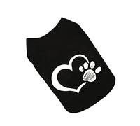 Hemobllo Chaleco Huella De Corazón para Mascotas Cómodo para y Verano Talla Paseos y Actividades Al Aire