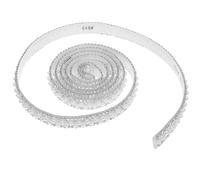 Hemobllo Cinta Autoadhesiva de Perlas y Gemas de Imitación Blanca 3 Mm de Perla y 1 Cm de Ancho, 2 Rollos para Manualidades Diy, Decoración de Vestidos, Zapatos y Accesorios