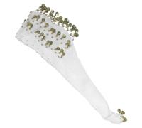 Hemobllo Cinturón para Danza del Vientre con 72 Monedas Doradas Pañuelo de Gasa Blanco de Tres Capas para Cadera Accesorio Ajustable para Bailarina Falda Vibrante para Espectáculo de