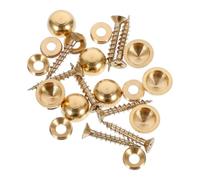 Hemobllo Clavos de Tornillo Autorroscantes de Cobre Dorado para Carpintería y Muebles, 16 Piezas, Fácil Fijación en Tableros de Madera y Precisión en Producción