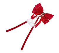 Hemobllo Clip Cabello Lazo Grande y Pompón, Accesorio para Mujer y Niña, Diseño Dulce y Elegante, Adecuado para Bodas, Fiestas y Uso Diario, 1 Unidad