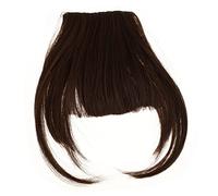 Hemobllo Clip De Flequillo De Aire Falso Extensión De Cabello Clip Para Mujer De Cabello Flequillo y Peñón Para Bodas y Fiestas