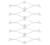 Hemobllo Clips de Resorte para Ventilador de Baño 1,4x15,6 Mm, Pack de 10 Unidades, Accesorios de Ventilación para Rejilla de Cubierta de Techo, Clips de Sujeción para Respiradero de Baño