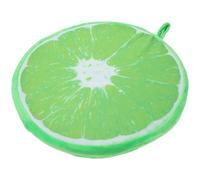 Hemobllo Cojín de Asiento de Fruta 3D Diseño Único, Relleno de Algodón PP, Color Verde y Naranja, Multi Función para Oficina y Patio