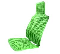 Hemobllo Cojín de Asiento para Coche Transpirable Verde Soporte de Masaje para Espalda Tapete de Verano Cómodo Compatible Mayoría de Vehículos Funda para Silla de Oficina y Hogar