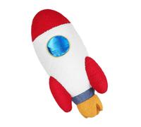 Hemobllo Cojín de Peluche Forma de Cohete Espacial, Tamaño Mediano, Tela Suave Afelpada, Almohada Infantil para Decoración de Habitación y Cama, Juguete Abrazable para Niños, Accesorio