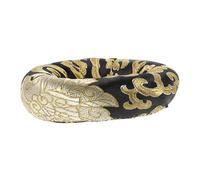 Hemobllo Cojín Para Cuenco Budista De 12 Cm, Tapete Redondo De Tela Bordada a Mano, Soporte Antideslizante Negro Para Cuencos, Almohadilla Para Meditación y Oración