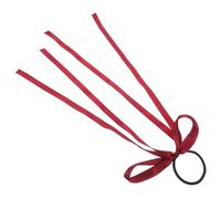Hemobllo Coletero Elástico con Lazo de Tejido Rojo, Diseño Multifuncional para Niñas y Mujeres en Diversas Ocasiones, Accesorio Encantador y Juvenil el Cabello