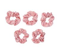 Hemobllo Coleteros Elásticos De Satén 5 Piezas Rosa Nº 104 Para Mujer y Niña, Gomas Pelo Suaves, Soporte Para Coleta En Uso Diario y Accesorios De Cabello