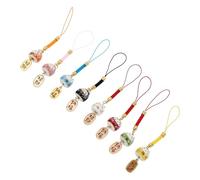 Hemobllo Colgantes De Gato De Cerámica Para Teléfono Inteligente 8 Piezas Adornos Decorativos De Gato Fortuna Para Llavero y Mochila Colores Aleatorios Accesorios Ligeros y Ecológicos