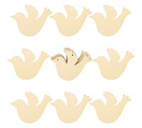 Hemobllo Colgantes Navideños de Madera sin Terminar 30 Piezas Tamaño Pequeño Diseño para Graffiti DIY Orificio para Colgar Suministros para Manualidades y Decoración de Fiestas