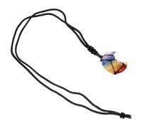 Hemobllo Collar Colgante de Luna de Piedra Negra, Joya Mujer | Estilo Jaula Cuerda, Acabado Resistente, Uso en Fiesta de Cumpleaños y Concierto, Pieza Moderna