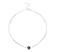Hemobllo Collar De Billar Minimalista Para Mujer, Aleación De Zinc, Colgante Delicado, Gargantilla Elegante, Joyería Ligera Para Graduación y Uso Diario, Diseño Pequeño y Moderno