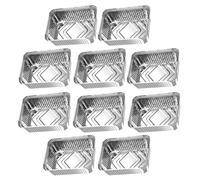 Hemobllo Color Plata para Freidora de Aire y Barbacoa de Papel de Aluminio 10 Bandejas Resistentes a Altas Temperaturas Ideales para Picnic y Cocina