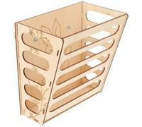 Hemobllo Comedero de Madera Inclinado Accesorio para Jaula Que Mantiene la Comida Limpia y Fresca, Diseño Organizado para Conejos y Chinchillas para Pequeños Animales