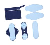 Hemobllo Compresas Higiénicas Lavables 8 Unidades Toallas Sanitarias Reutilizables de Algodón Absorbente Transpirables y Cómodas Desodorización Natural para Mujeres Uso Posparto y Menstrual