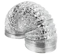 Hemobllo Conductos de Aire de Aluminio Doble Capa 120 Mm X 2 M para Calefacción y Ventilación, Manguera Flexible para Cocina, Conducto de Escape Extensible