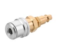Hemobllo Conector Rápido para Inflador de Ruedas Mandril de Aire Autoblocante, Accesorio para Bomba de Aire Adecuado para Inflado de Neumáticos de Coche y Talleres