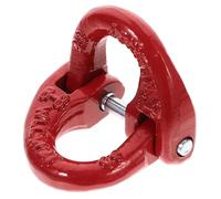 Hemobllo Conector y Rojo de Seguridad Carga Cadena de de Acero de 1,12t Eslabón de Acoplamiento Resistente Fiable para Remolque para Barcos de