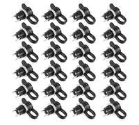 Hemobllo Conectores de Alimentación de Corriente Continua Cubierta, 24 Piezas, Plástico Negro, para Enchufe de Alimentación de 5,5mm, Dispositivos Electrónicos