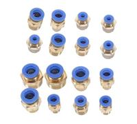 Hemobllo Conectores Rápidos Neumáticos para Manguera de Aire Acoplador y Reductor Crimp Compatible con Compresor y Herramientas de Aire Material Duradero para Instalación