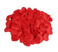 Hemobllo Confeti de Corazón Artificial 35 CM Rojo 300 Piezas para Decoración de Bodas San Valentín y Aniversarios Pétalos Reciclables para Mesa y Fiesta Romántica
