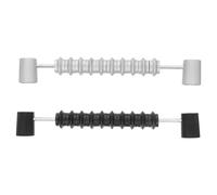 Hemobllo Contadores de Puntuación Multifuncionales para Futbolín de Mesa, Accesorios de Fútbol de Escritorio, 2 Barras de Plástico (Negro y Plateado) para Marcador Fiable en Juegos