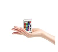 Hemobllo Controlador de Tiras de Luces LED Rgb 12v Cc Inalámbrico Mando a Distancia de 24 Teclas, Ajuste de Brillo y Efectos, Compatible para Iluminación Doméstica y Decorativa, Eficiencia