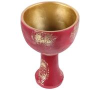 Hemobllo Copa Sagrada Diseño Versátil y Estilo Distintivo de Resina para Rituales y Decoración, Adecuado para Coleccionistas y Uso Religioso en Oficina