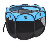 Hemobllo Corralito Grande para Mascotas con Forma Octogonal, Tela Oxford Ligera y Cremallera, Parque para Perros y Gatos Adecuado para Interiores y Exteriores