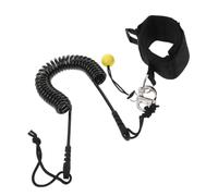 Hemobllo Correa de Seguridad para Tabla de Surf, Cuerda de Apoyo de Liberación Rápida, TPU, Negra, Absorción de Impactos, para Shortboard y Stand-up Paddle Boards, Surf y Paddleboarding