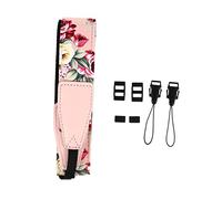 Hemobllo Correa Para Ukelele Ajustable De Nylon Resistente Con Gancho, Estilo Hawaiano Con Diseño De Flor Rosa, Cinturón Cómodo Para Hombro, Adecuado Para Adultos y Niños, Accesorio Musical Versátil