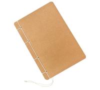 Hemobllo Cuaderno Artesanal con Encuadernación de Hilo Papel Kraft Retro Blanco Cuaderno Blanco para Bocetos y Notas Libreta DIY para Dibujo y Escritura Creativa Escuela y Oficina