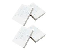 Hemobllo Cuaderno de Matemáticas de Coordenadas Xy, Papeles Cuadriculados, 4 Libros de 100 Hojas, Blanco, Papel, una Cara Ejes Xy Cara en Blanco, para Ejercicios de Matemáticas y Uso