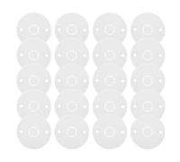 Hemobllo Cubierta para Caja Eléctrica 86 Tipo Orificio, 20 Piezas, Placa de Cubierta Ciega para Interruptores y Enchufes, Color Blanco, para Paneles de Pared y Luminarias, Uso Doméstico