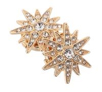 Hemobllo Cubiertas de Botones Brillantes con Clip Decoración de con Cristales para Camisas y Chaquetas Accesorios Metálicos Unisex Adornos Desmontables para Solapas