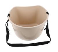 Hemobllo Cubo Plástico para Jardinería 22 Lb Blanco Multifuncional para Esparcir Fertilizante y Recoger Frutas Contenedor Portátil Resistente para Huerto y Agricultura Manual