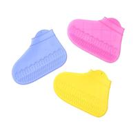 Hemobllo Cubrezapatos Reutilizables de L Protector Antideslizante y Resistente al Agua 3 Pares para Días de Lluvia Funda para Zapatos para Actividades
