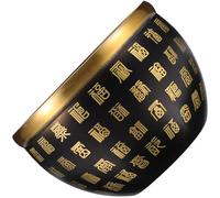 Hemobllo Cuenco de Latón Decorativo Fortune Bowl Cuenca Tesoro para Oficina y Hogar Adorno Feng Shui con Diseño Retro Compacto y Superficie Lisa Fácil de Limpiar para Atraer Riqueza y