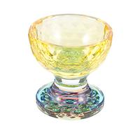 Hemobllo Cuenco de Ofrenda Budista Transparente de Cristal Tazón para Agua Sagrada Adorno de y Ritual para Devotos y Decoración Oriental