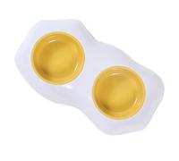 Hemobllo Cuencos para Mascotas Desmontables con Diseño Huevo Comedero y Bebedero Antideslizante para Gatos y Perros Doble Recipiente Fácil De Limpiar Cuencos Elevados para Alimento y Agua