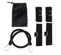 Hemobllo Cuerda Elástica de Entrenamiento de Agilidad para Voleibol y Tenis, Látex Negro, Equipo de Fitness para Desarrollar Músculo