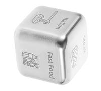 Hemobllo Datos De Decisión De Comida y Cena para Parejas Dados Pequeños De Acero Inoxidable Obsequio Original para Aniversario y Eventos Sociales para Diversión y De Decisiones Rápidas