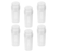 Hemobllo de de Plástico Transparente con 5 Ranuras 6 Piezas Frasco Coplin Laboratorio Tanque de Uso Profesional en Biología y Patología