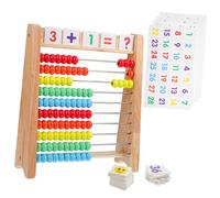 Hemobllo de Madera para Niños Juguete Educativo con Tarjetas Numéricas Herramienta de Enseñanza de Matemáticas para Desarrollo Juguete de 1 Juego