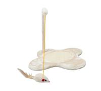 Hemobllo De Sisal con Ratón Colgante De Rascado Forma De para Gatos Interiores Ejercicio