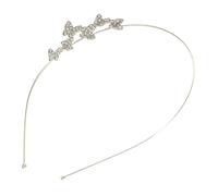 Hemobllo Diadema con Adorno de Gemas de Imitación Tocado Femenino Estilo Francés Decoración Cabello Elegante y Sencilla para Fiestas y Eventos